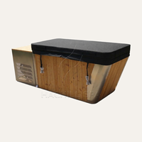 Baignoire à glace en bois carbonisé pour hôtel boutique, centre de spa, usage commercial ou résidentiel, bain froid extérieur, spa à domicile, directement de l'usine