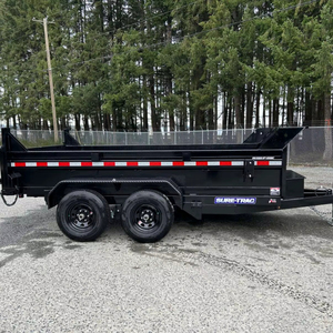 Semi-remorque d'occasion pour ferme Tracteur Remorque 4 'High Side 6X12 Remorque agricole avec moteur à engrenages Essieu et pneu Nouvelle ferme à vendre - Product Image 5