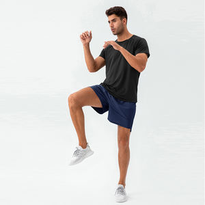 Short de sport de gymnastique avec poches Workout Active Wear Running Bike Shorts Short Pants Summer 1 Piece Sportswear Quick Dry Men Loose - Product Image 4