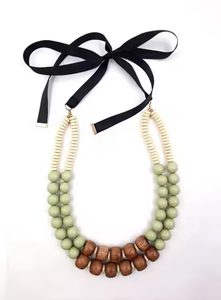 Colliers de mode modernes de style ange de tous les jours fabriqués à la main artisanat en résine imprimé animal double ton avec revêtement en émail - Product Image 4