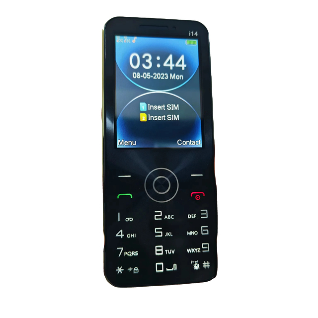 Low Cost   Slim Body 2.8 Inch Push Button Dual Sim Feature Mobile Phone I14 with 2 Sim Card Slot