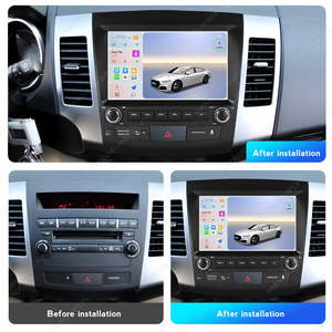 Lecteur multimédia automobile Android MEKEDE, navigation stéréo 9 pouces pour Mitsubishi <span class=keywords><strong>Outlander</strong></span> 2006-2012 - Product Image 5