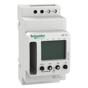 Timer Digitale Programmabile SCHNEIDER ELECTRIC ACTI 9 IHP 1C 24h/7d con CCT15441 - Interruttore Orario - Product Image 1