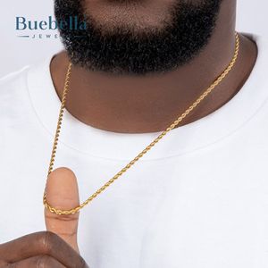 Hot Sale 925 <b>Silver</b> 14K Gold Plated 3mm Moissanite Rope <b>Chain</b> for <b>Men</b> Premium Necklaces - Product Image 2