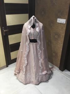 Recién llegado, cuentas hechas a mano, Zari Work Lehenga Choli, conjunto para mujer, vestido de novia de boda - Product Image 5