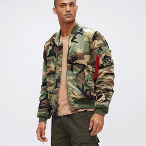 Vente en gros 2018 Blouson de bombardier en nylon uni vierge personnalisé pour hommes - Product Image 5