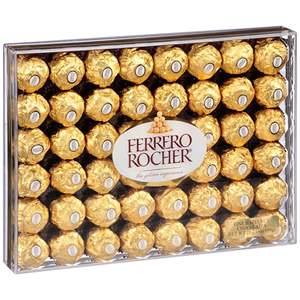 48X สำหรับเฟอร์เรโร Rocher กล่องของขวัญคริสต์มาสขนาด21.2ออนซ์/600กรัมช็อกโกแลตแข็งลูกอมบิสกิตแยม