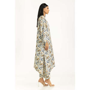 Ensemble coordonné décontracté IPST-55333 en crêpe de viscose imprimé à manches trois-quarts pour le printemps/été - Product Image 6