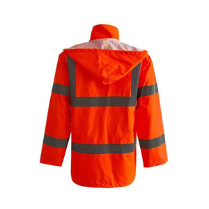 เสื้อแจ็คเก็ตนิรภัยสะท้อนแสง เสื้อผ้าทำงานแบบมองเห็นได้ชัดเจน ป้องกันภัยกลางแจ้ง เสื้อแจ็คเก็ตนิรภัย - Product Image 2