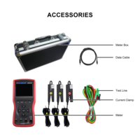 Voltmeter Digital Tiga Fasa Portabel EM4300 dengan LCD TFT Warna 2,8 inci dan Penyimpanan 500 Grup