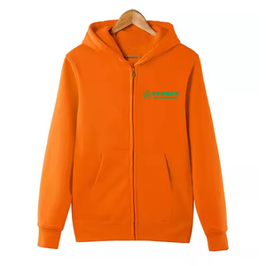 Sweat à capuche zippé unisexe de qualité supérieure, 300-500 GSM, 100% coton molletonné/éponge française, impression personnalisée en relief, épaules tombantes, à enfiler rapidement - Product Image 5