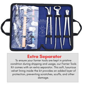 ชุดอุปกรณ์ดูแลกีบม้าแบบหนัก 15 ชิ้น ประกอบด้วย คีมตัดกีบม้า คีมถอนตะปูม้า มีดโค้ง มีดสองด้าน ค้อนตัดกีบม้า - Product Image 4