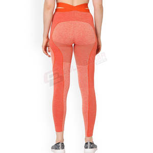 Women's Soft Cotton Blend Yoga <b>Leggings</b> with Breathable <b>Mesh</b> Panels for Fitness and Jogging Mid Waist Women's Pants - Product Image 2