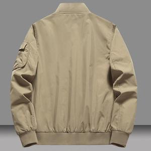 Chaqueta de Forro Polar de Algodón Estilo Nuevo 2026 para Hombre, Primavera-Otoño, Holgada, con Forro de Spandex, Cierre de Cremallera, Cuello Redondo, Color Sólido, Estilo Urbano - Product Image 6