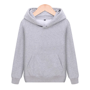 Sudadera con Capucha de Felpa Gris Oscuro para Mujer, Marca BLIZ SPORTS WEAR, 100% Algodón Tejido, Estilo Casual para Otoño, Corte Regular, con Bolsillos, Sin Forro, Color Sólido - Product Image 5