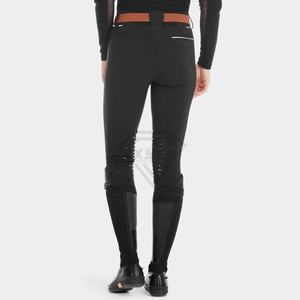 Jodhpurs d'équitation pour femmes en silicone personnalisés, antidérapants, avec coutures, élastiques, respirants, collants d'équitation, service OEM ODM - Product Image 2