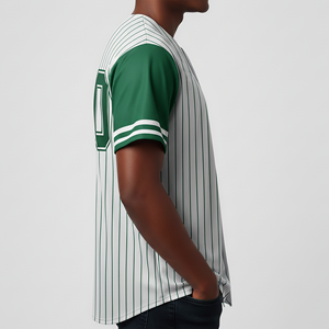 Camiseta de Béisbol Personalizada, Manga Corta, Alta Calidad, Ligera, Absorbe el Sudor, Secado Rápido, Transpirable, Color Personalizado, 100% - Product Image 2