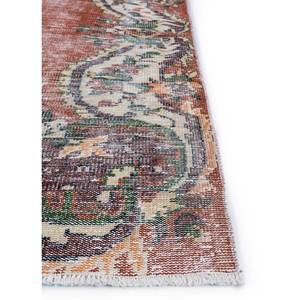 Alfombra de Lana Anudada a Mano de Gran Tamaño, Estilo Vintage, con Medallón Rojo Anaranjado Clásico para Sala de Estar, Pasillo Rectangular - Pae-2079 - Product Image 4