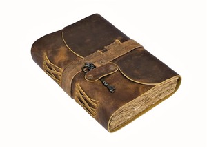 Carnet de notes en cuir A3 véritable fait à la main avec couture en selle et reliure en spirale - Product Image 5