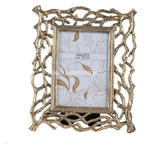 Première qualité robuste en métal de haute qualité plaqué or accrocheur concepteur cadre Photo Table pièce maîtresse décor à la maison approvisionnement - Product Image 1