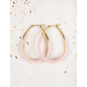 YXQ E01 color colore schiuma acquamarina orecchini in acciaio inox con smalto anelli moda - Product Image 5