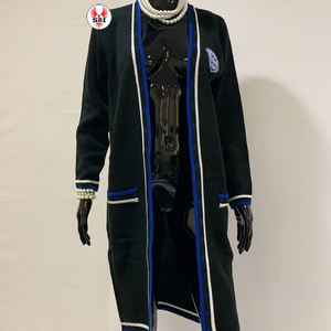 Zeta Phi Beta Soror Embroidered Women Acrylic <b>Long</b> <b>Cardigan</b> | ZPB Sorority Embroidery Ladies Custom Made Acrylic Woollen <b>Sweater</b> - Product Image 6
