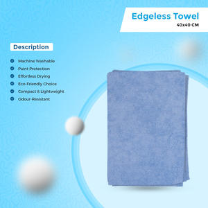 ผ้าไมโครไฟเบอร์ไร้ขอบ Clayton Car Care ขนาด 40x40 ซม. 350GSM สีฟ้า เนื้อนุ่มพิเศษ ซึมซับน้ำได้ดีเยี่ยม ให้ผลลัพธ์ไร้รอยเปื้อน - Product Image 4