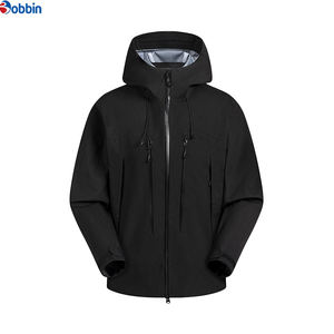 Chaqueta Impermeable de Tres Capas Personalizada para Hombre, Chaqueta Cortavientos Transpirable con Cremallera y Capucha Completa, Impermeable para Exteriores - Product Image 2