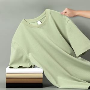 Camiseta de algodón 100% suave sin esfuerzo con antiarrugas Top Selling Ice Silk Feel OEM Camisas formales de hombre en blanco impresas de alta calidad - Product Image 1