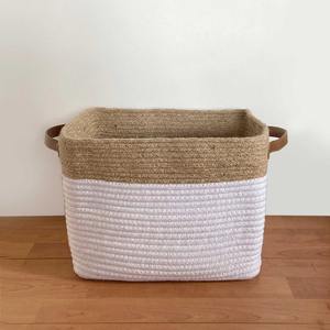 Large Capacity Baby <b>Toys</b> Container <b>Bathroom</b> <b>Storage</b> Cotton Rope Natural Material Foldable Round Woven <b>Storage</b> Basket Diaper Stor - Product Image 3
