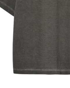 Camiseta Unisex Extra Grande de Algodón Gris Carbón Lavado, Estilo Vintage con Lavado Ácido, Hombros Caídos, Ropa de Calle Informal, Camiseta Unisex - Product Image 6