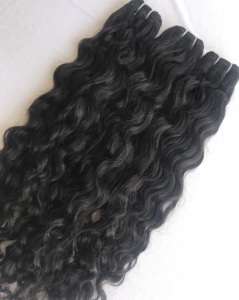 Extensions de Cheveux Vierge Indiens de Qualité Supérieure, Provenant d'un Donneur Unique du Temple Indien, Ondulés (Water Wave), 24 pouces, Vente en Gros par Fournisseur Indien - Product Image 5