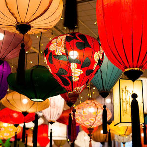 Linterna de Seda en Oferta, Decoración Elegante y Tradicional para Hogares y Eventos con el Mejor Precio - LOTO AZUL de Vietnam - Product Image 3