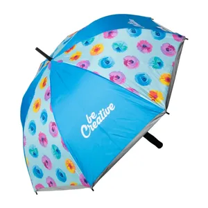 Ombrello Promozionale CreaRain Reflect in RPET, Articolo Sostenibile per Merchandising - Product Image 1