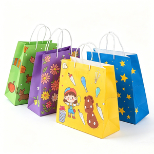 Custom Printed Logo Eco-friendly Colorful Kraft Paper Shopping <b>Bag</b> with Twisted Handle for Gift Package - Product Image 5
