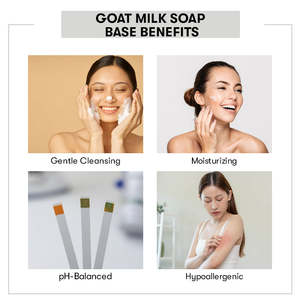 Jabón Artesanal de Leche de Cabra, Hidratante y Blanqueador, Jabón Antiséptico para Baño y Aseo, Ingredientes Naturales Sólidos - Product Image 3