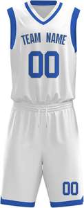 Último diseño, camiseta de baloncesto personalizada, camisetas de baloncesto lisas reversibles, conjunto de uniforme para hombres, ropa deportiva impresa, logotipo personalizado - Product Image 3