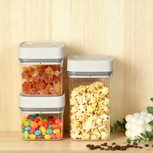 Vacare POP ภาชนะบรรจุเครื่องดื่มแบบสุญญากาศ, ฝาปิดสามารถวางซ้อนกันได้หนึ่งปุ่มเปิดความจุขนาดใหญ่ปราศจากสาร BPA สำหรับห้องครัว - Product Image 1