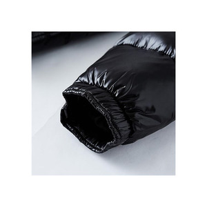 Chaqueta de Plumón para Hombre 2024, Plumón de Pato Blanco 90%, Acolchada, con Capucha, Cuello Alto, Decoración con Patrones, Estilo Urbano - Product Image 4