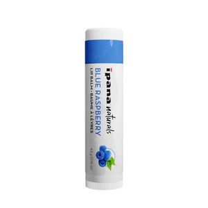 Ipana Natural <b>Lip</b> Balm with Vitamin E Organic Blue Raspberry Flavored Moisturizing <b>Lip</b> Balm 50pk Made in Canada - Product Image 1