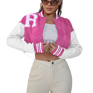 Chaqueta corta con letras para hombre y mujer, Top corto de alta calidad, nueva moda - Product Image 1