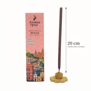 ธูปกรวยหนาทำจากกุหลาบธรรมชาติ 100% ปราศจากสารเคมี ทนทาน ใช้งานได้นาน เป็นมิตรกับสิ่งแวดล้อม ผลิตจากไม้ธรรมชาติ ออร์แกนิค ผลิตในเปรู - Product Image 2