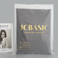 Tas ritsleting plastik beku kustom Bolsas Zip Frosted Bag polister daur ulang bahan Pe cetak Logo sendiri