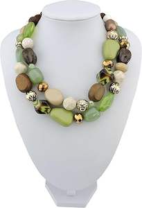 Collier à la mode en résine peinte à la main - Product Image 2