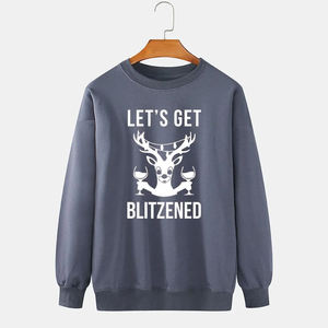 เสื้อสเวตเตอร์สวมหัวแบบสวมหัวของผู้ชายเสื้อสเวตเตอร์คอตตอนผ้าฟลีซแขนยาวไซส์ใหญ่พิเศษทำตามสั่งสำหรับฤดูหนาว - Product Image 1