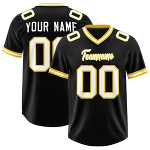 Maillots de football personnalisés Logo numéro nom de l'équipe maillots de rugby imprimés maillot vierge vêtements de football américain rétro pour hommes - Product Image 2