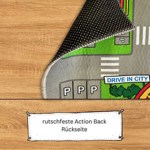 Alfombra de Juego Infantil de PVC con Diseño Cuadrado, Lavable y Antideslizante, para Dormitorio Infantil y Uso Doméstico - Product Image 4