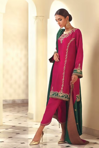 Elegant & Beautiful <b>Kurta</b>--Pant <b>Dress</b> for Party-wear-<b>dress</b> with Elegant Applique Work for Party/ Wedding =2021 - Product Image 3