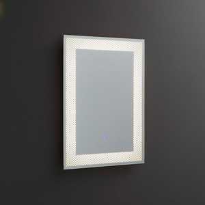 Miroir rectangulaire 50x70 LED décoré et éclairé - Product Image 1