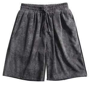 กางเกงขาสั้นกันเหงื่อสำหรับผู้ชายผ้าคอตตอน100% ลายพื้นโลโก้ออกแบบได้ตามต้องการสำหรับกีฬาลำลอง - Product Image 1